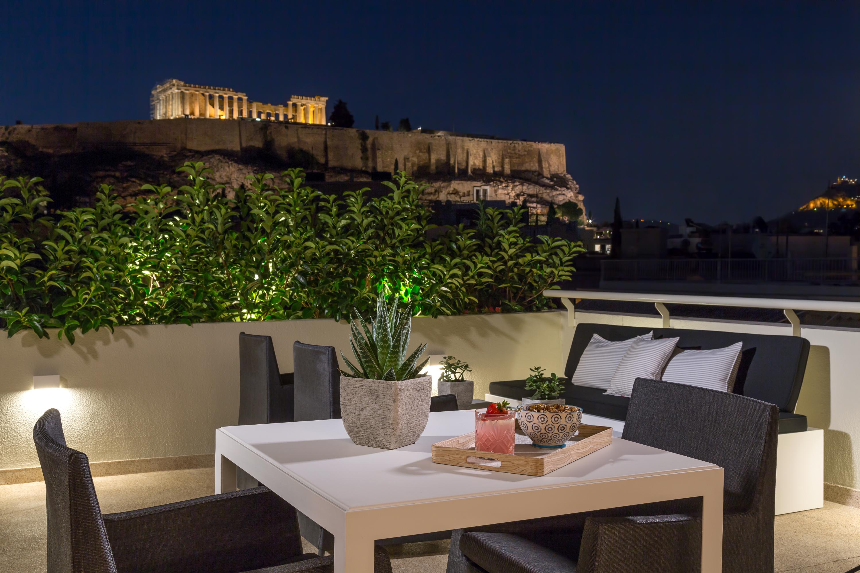 Divani Palace Acropolis Athena Bagian luar foto The Acropolis view from the hotel